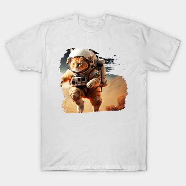 Astronaut cat on mars T-Shirt by Kileykite 